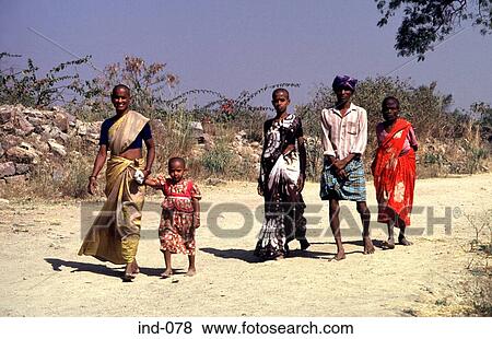 Stock Photo - Hindu Family Hyderabad India Asia. Fotosearch
