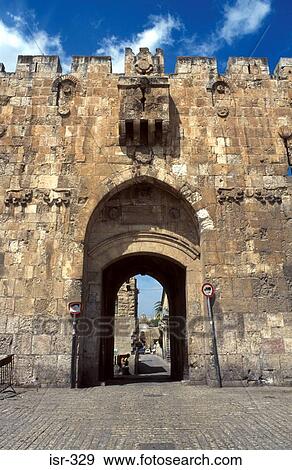Lions Gate Jerusalem Israel View Large Photo Image Stock Photo - Lions Gate Jerusalem Israel. Fotosearch