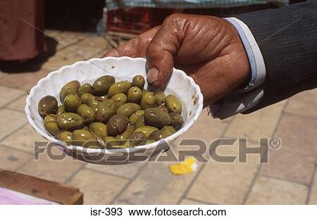 Man Holding Bowl of Olives Israel View Large Photo Image Stock Image - Man Holding Bowl of Olives Israel. Fotosearch