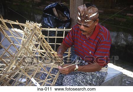Man Making Cane Basket Petitenget Temple Seminyak Bali View Large Photo Image Stock Image - Man Making Cane Basket Petitenget Temple Seminyak Bali. Fotosearch