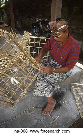 Man Making Cane Basket Petitenget Temple Seminyak Bali View Large Photo Image Stock Photo - Man Making Cane Basket Petitenget Temple Seminyak Bali. Fotosearch