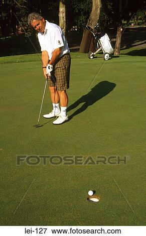 Man Putting View Large Photo Image Stock Photo - Man Putting. Fotosearch
