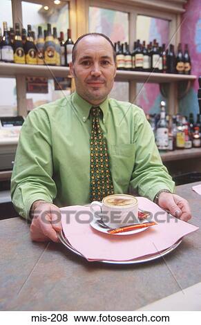 Man with Capucino UK View Large Photo Image Stock Photo - Man with Capucino UK. Fotosearch