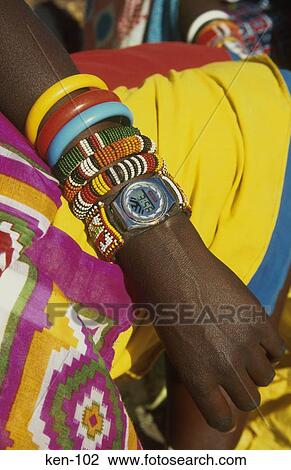 Stock Image - Masai Bangles Kenya. Fotosearch