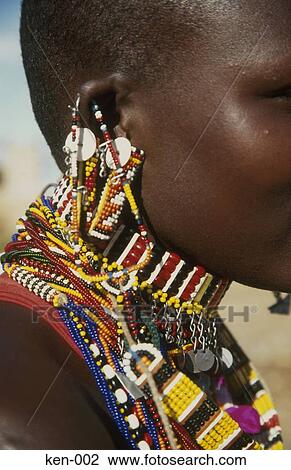 Masai Beaded Jewellery Kenya View Large Photo Image Stock Image - Masai Beaded Jewellery Kenya. Fotosearch