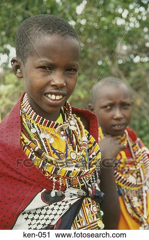 Masai Children Kenya View Large Photo Image Stock Image - Masai Children Kenya. Fotosearch