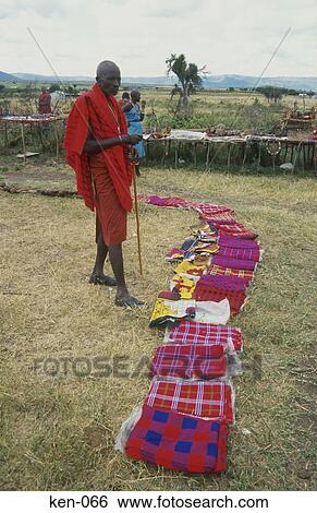 Masai Cloth on Sale Kenya View Large Photo Image Stock Photograph - Masai Cloth on Sale Kenya. Fotosearch