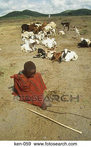 Masai Goat Herder Kenya View Large Photo Image Stock Photo - Masai Goat Herder Kenya. Fotosearch