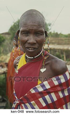 Masai Man Kenya View Large Photo Image Stock Photo - Masai Man Kenya. Fotosearch