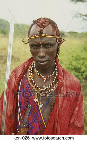 Masai Warrior Kenya View Large Photo Image Stock Photograph - Masai Warrior Kenya. Fotosearch
