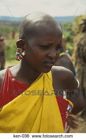 Masai Woman Kenya View Large Photo Image Stock Photograph - Masai Woman Kenya. Fotosearch