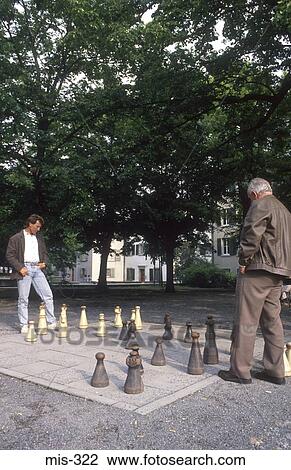 Men Playing with Large Chess Set Zurich Switzerland View Large Photo Image Stock Image - Men Playing with Large Chess Set Zurich Switzerland. Fotosearch