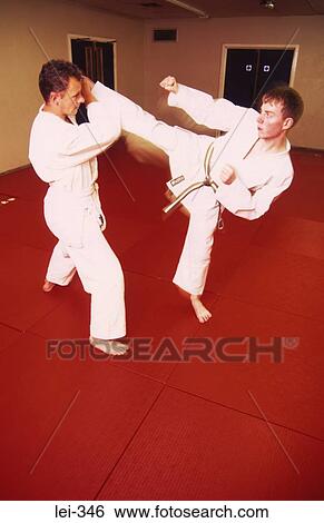 Men Practising Karate View Large Photo Image Stock Photograph - Men Practising Karate. Fotosearch