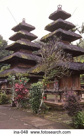 Meru Multi-Tiered Shrines Pura Luhur Batukau Temple Bali View Large Photo Image Stock Photo - Meru Multi-Tiered Shrines Pura Luhur Batukau Temple Bali. Fotosearch