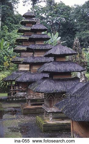 Stock Photography - Meru Multi-Tiered Shrines Pura Luhur Batukau Temple Bali. Fotosearch