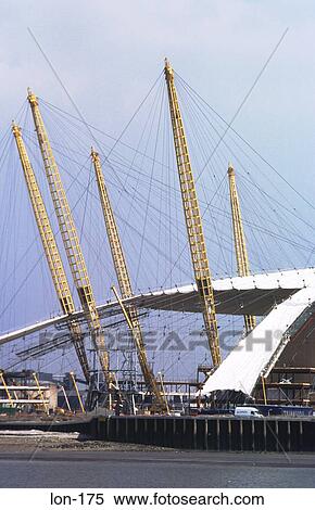 Millenium Dome under Construction London UK View Large Photo Image Stock Photography - Millenium Dome under Construction London UK. Fotosearch