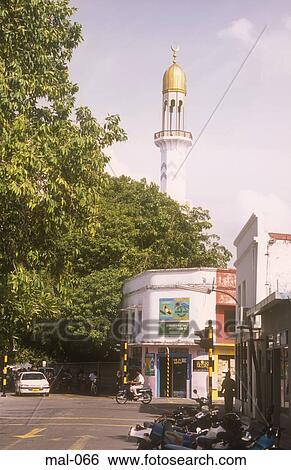 Minaret of the Grand Mosque Maldives View Large Photo Image Stock Photograph - Minaret of the Grand Mosque Maldives. Fotosearch