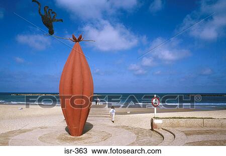 Modern Abstract Sculpture on Beach Tel Aviv Israel View Large Photo Image Stock Image - Modern Abstract Sculpture on Beach Tel Aviv Israel. Fotosearch