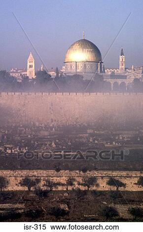 Morning Mist in Jerusalem Old City Israel View Large Photo Image Stock Photography - Morning Mist in Jerusalem Old City Israel. Fotosearch