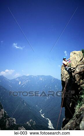 Mountaineering in Korea View Large Photo Image Stock Image - Mountaineering in Korea. Fotosearch