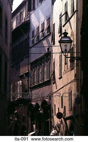 Narrow Street Florence Italy Europe View Large Photo Image Stock Image - Narrow Street Florence Italy Europe. Fotosearch