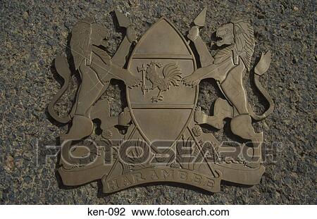 National Emblem Kenya View Large Photo Image Stock Image - National Emblem Kenya. Fotosearch