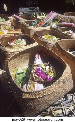 Offerings Petitenget Temple Seminyak Bali View Large Photo Image Stock Photo - Offerings Petitenget Temple Seminyak Bali. Fotosearch