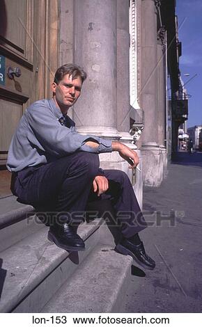 Office Worker Having Cigarette on Step London UK View Large Photo Image Stock Image - Office Worker Having Cigarette on Step London UK. Fotosearch