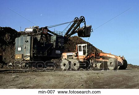 Old Mechanical Digger Trimsaran Coal Mine Wales View Large Photo Image Stock Photo - Old Mechanical Digger Trimsaran Coal Mine Wales. Fotosearch