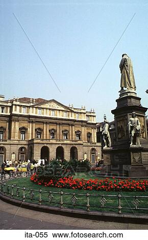 Opera House and Monument Milan Italy Europe View Large Photo Image Stock Photography - Opera House and Monument Milan Italy Europe. Fotosearch