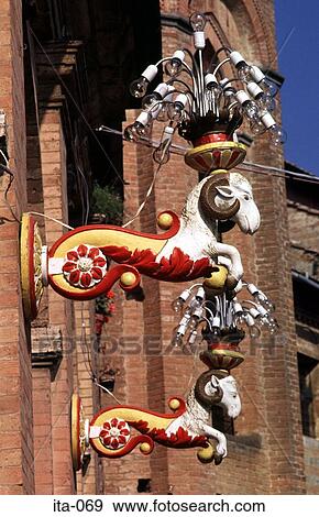 Ornamental Wall Lights Tuscany Italy Europe View Large Photo Image Stock Photo - Ornamental Wall Lights Tuscany Italy Europe. Fotosearch