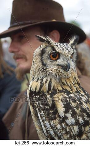 Owl and Handler Tewkesbury Medieval Festival UK View Large Photo Image Stock Photograph - Owl and Handler Tewkesbury Medieval Festival UK. Fotosearch