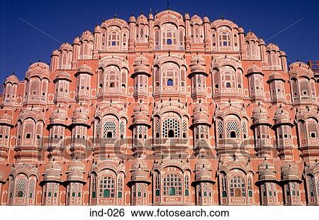 Palace of the Winds Jaipur India Asia View Large Photo Image Stock Photograph - Palace of the Winds Jaipur India Asia. Fotosearch
