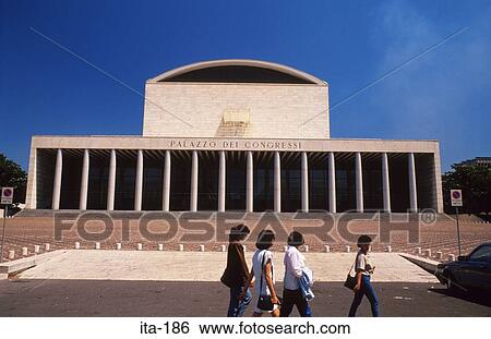 Palazzo Del Congressi Rome View Large Photo Image Stock Photograph - Palazzo Del Congressi Rome. Fotosearch