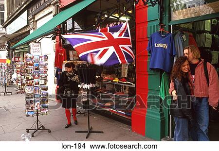 People at Souvenir Stand London UK View Large Photo Image Picture - People at Souvenir Stand London UK. Fotosearch