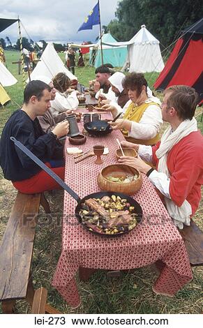 People Eating Tewkesbury Medieval Festival UK View Large Photo Image Stock Image - People Eating Tewkesbury Medieval Festival UK. Fotosearch
