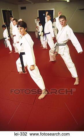 People Practising Karate UK View Large Photo Image Stock Image - People Practising Karate UK. Fotosearch