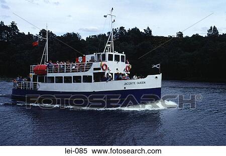 Pleasure Cruiser on Loch Ness View Large Photo Image Stock Photography - Pleasure Cruiser on Loch Ness. Fotosearch