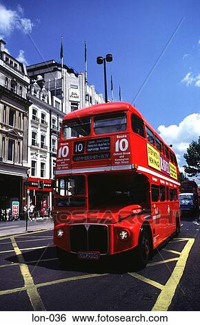 Stock Photograph - Red Double Decker Bus London UK. Fotosearch