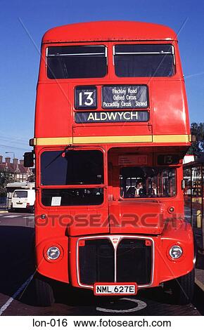 Red London Double Decker Bus UK View Large Photo Image Stock Photograph - Red London Double Decker Bus UK. Fotosearch