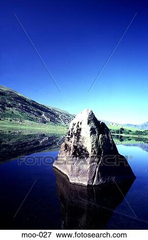 Reflection of Blue Sky and Hills in Lake View Large Photo Image Stock Photo - Reflection of Blue Sky and Hills in Lake. Fotosearch