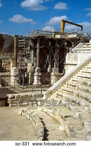 Restoration Work on Ancient Site Bet-She'an Israel View Large Photo Image Stock Image - Restoration Work on Ancient Site Bet-She'an Israel. Fotosearch
