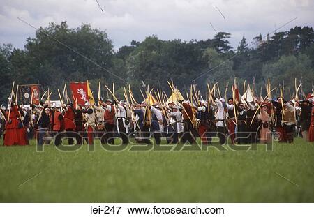 Row of Soldiers Tewkesbury Medieval Festival UK View Large Photo Image Stock Photo - Row of Soldiers Tewkesbury Medieval Festival UK. Fotosearch