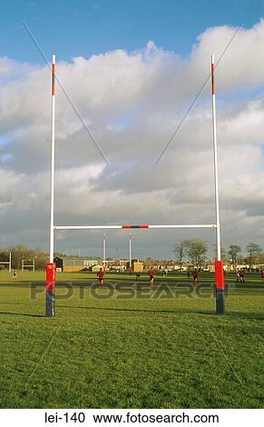 Stock Image - Rugby Goal. Fotosearch