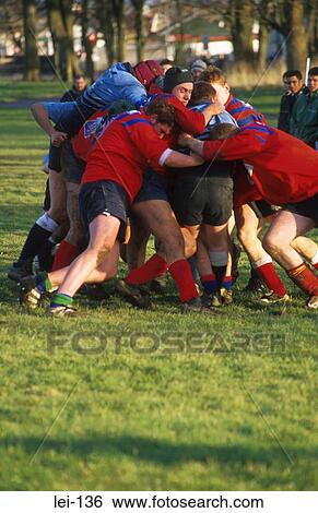 Rugby Players in a Maul View Large Photo Image Stock Photograph - Rugby Players in a Maul. Fotosearch