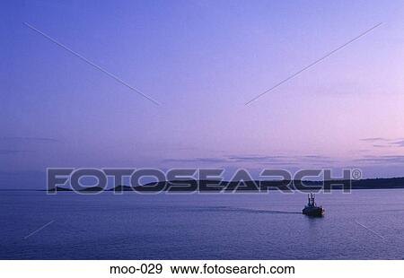 Sea at Dusk with Spit of Land on Horizon UK View Large Photo Image Stock Photo - Sea at Dusk with Spit of Land on Horizon UK. Fotosearch