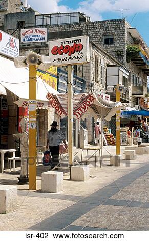 Shops on Urban Street Jerusalem Israel View Large Photo Image Stock Image - Shops on Urban Street Jerusalem Israel. Fotosearch