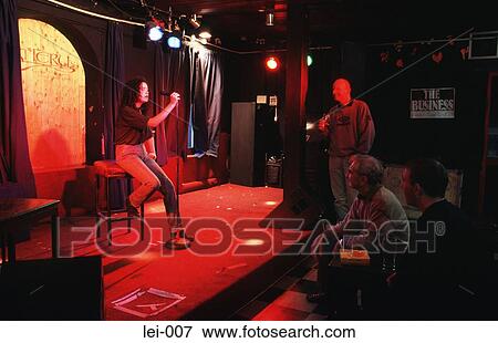 Singer in an Entertainment Club Dublin Ireland View Large Photo Image Stock Photo - Singer in an Entertainment Club Dublin Ireland. Fotosearch