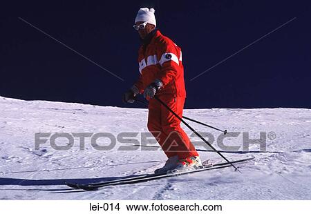 Ski Instructor Skiing in Austria View Large Photo Image Picture - Ski Instructor Skiing in Austria. Fotosearch