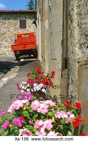 Small Van in Farmyard Tuscany Italy View Large Photo Image Stock Photograph - Small Van in Farmyard Tuscany Italy. Fotosearch